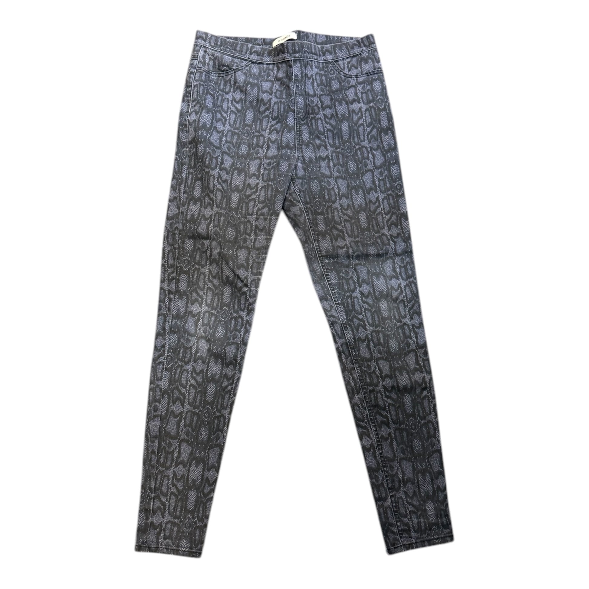 M&S blue snakeskin print leggings