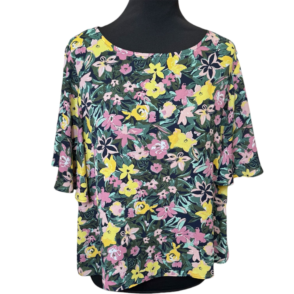 Principles floral short sleeve blouse