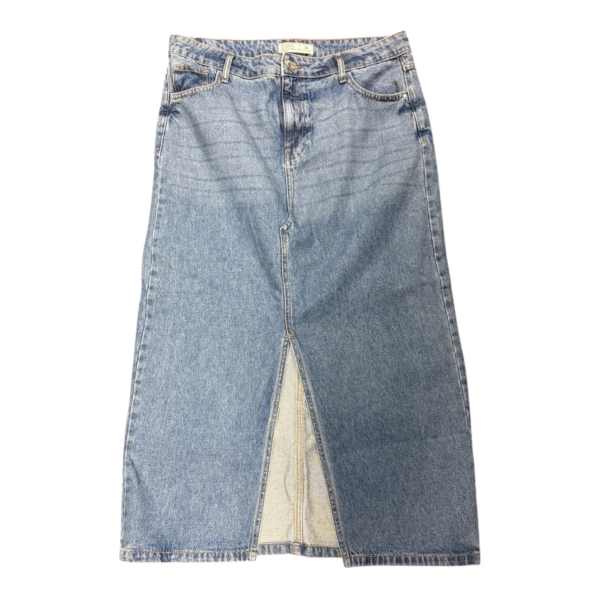 365 Denim midi skirt