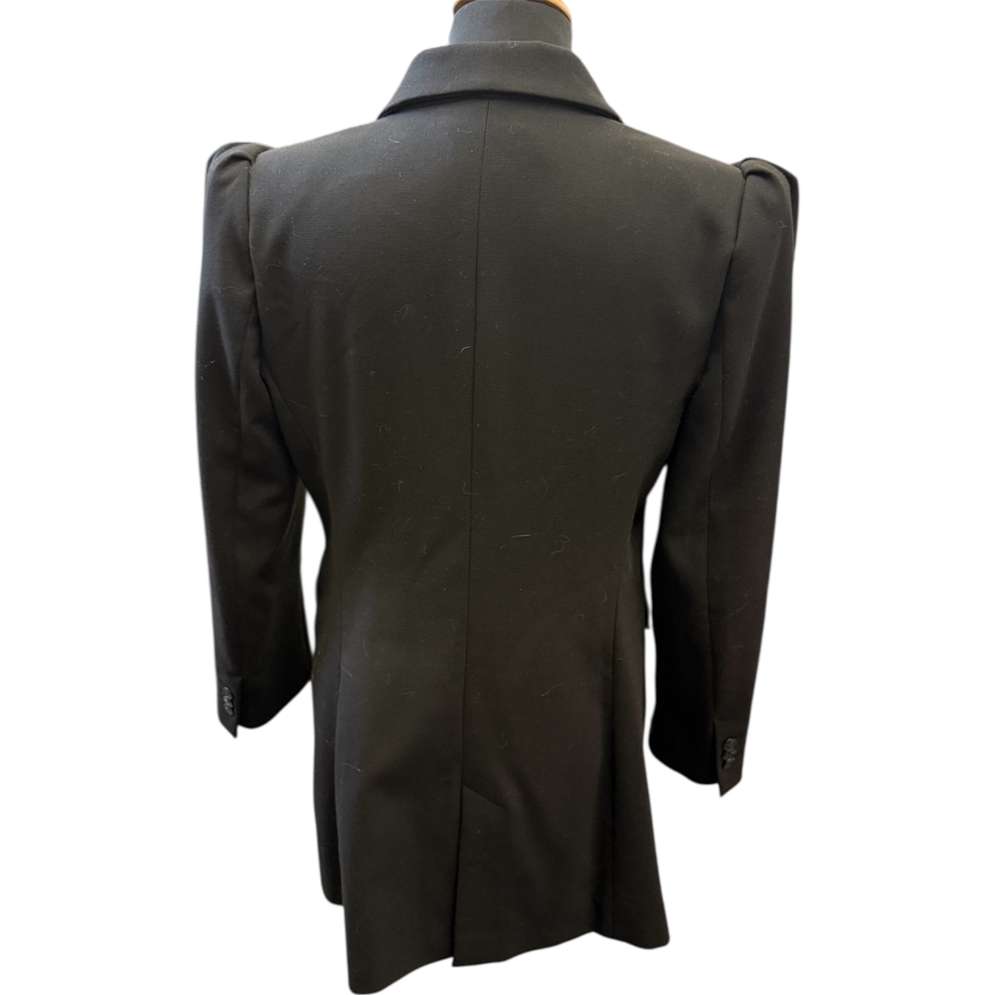 Zara black fitted longline blazer