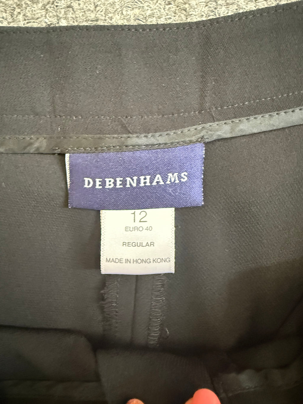 Vintage Debenhams wide leg black trousers
