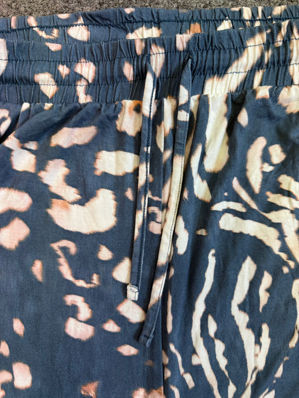 Next blue tie die effect shorts