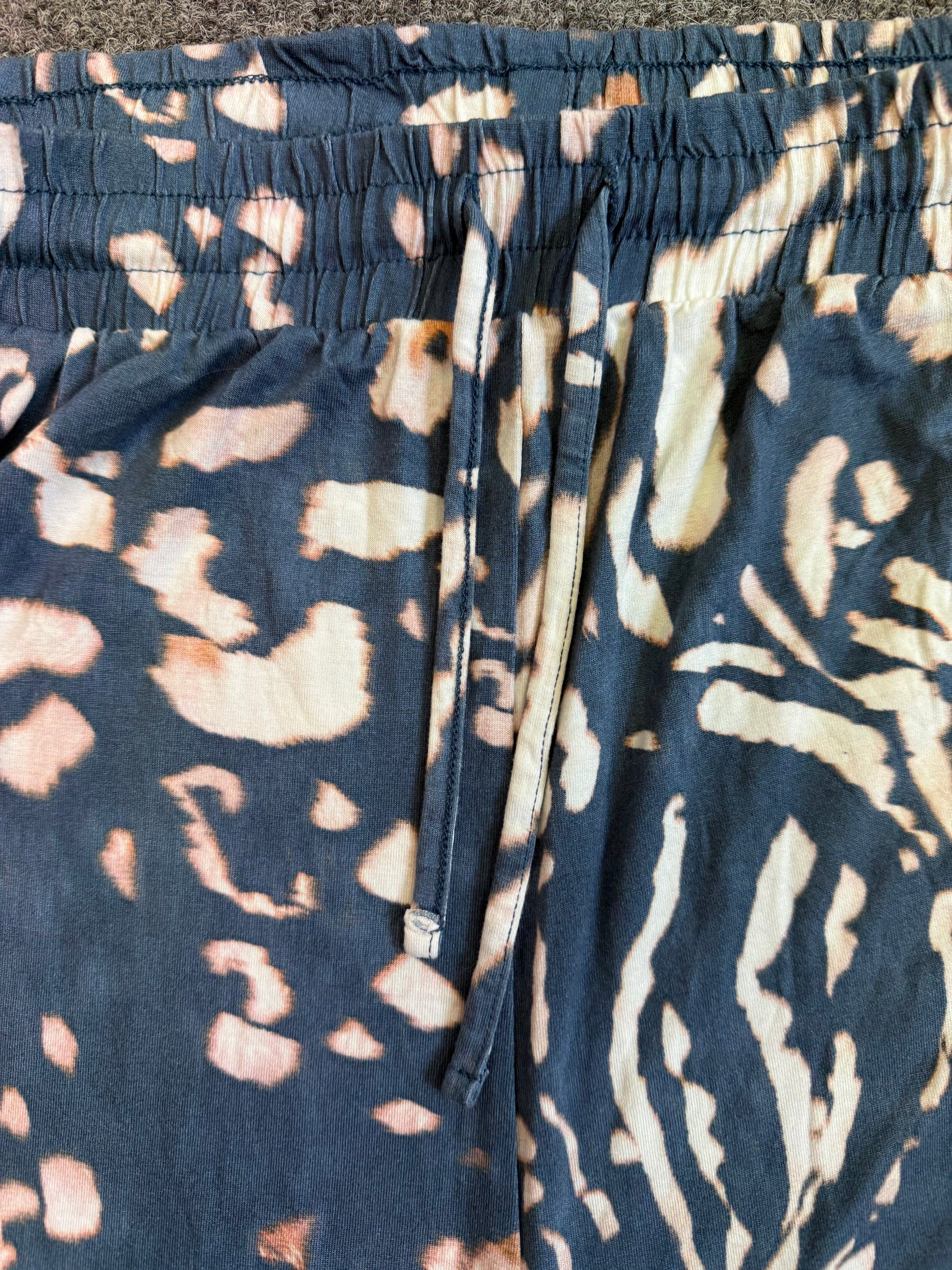 Next blue tie die effect shorts
