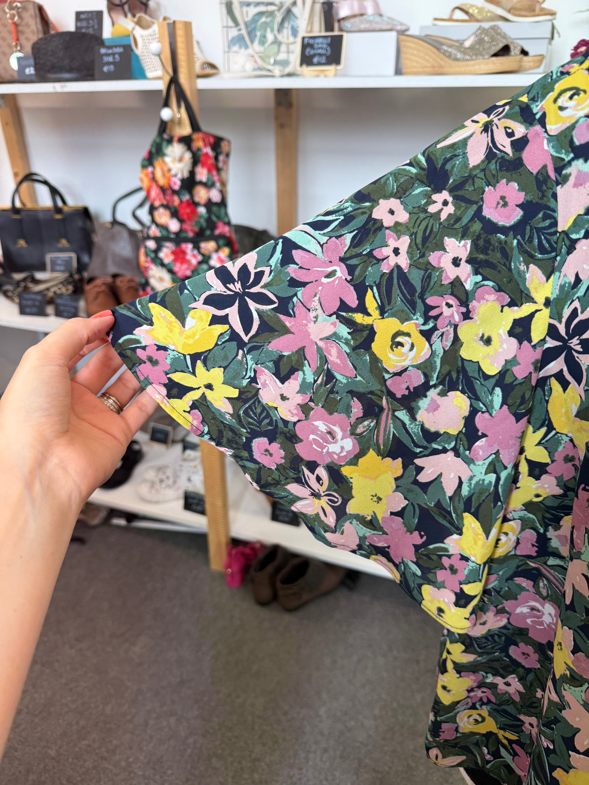 Principles floral short sleeve blouse