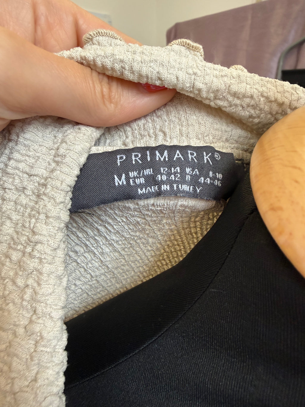 Primark crinkle effect collared blouse