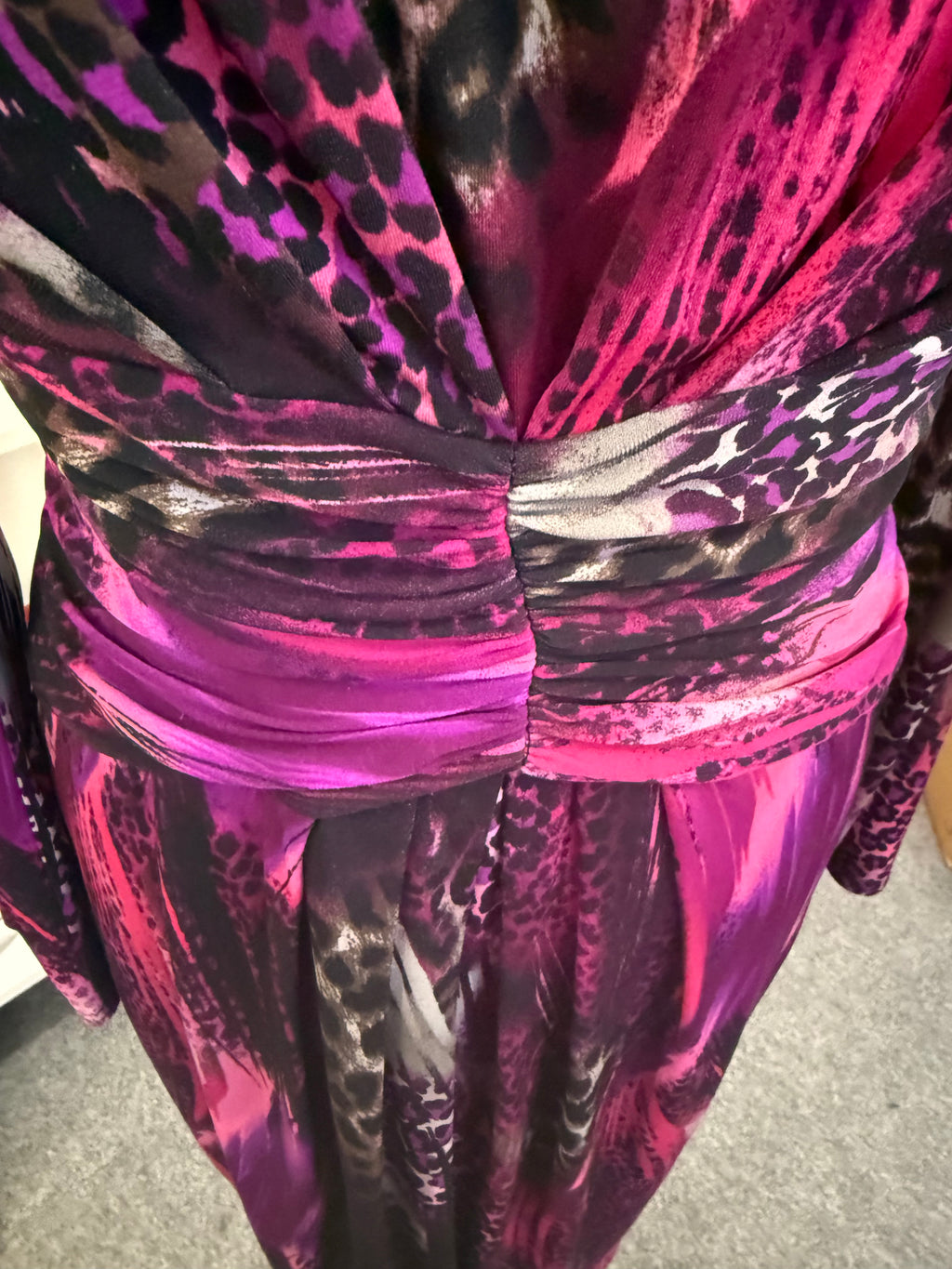 Michaela Louisa animal print long sleeved dress