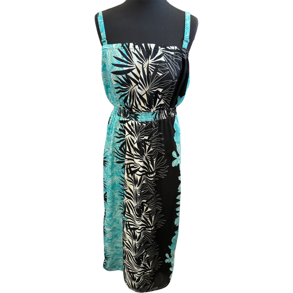 M&Co elastic waist pattern maxi dress