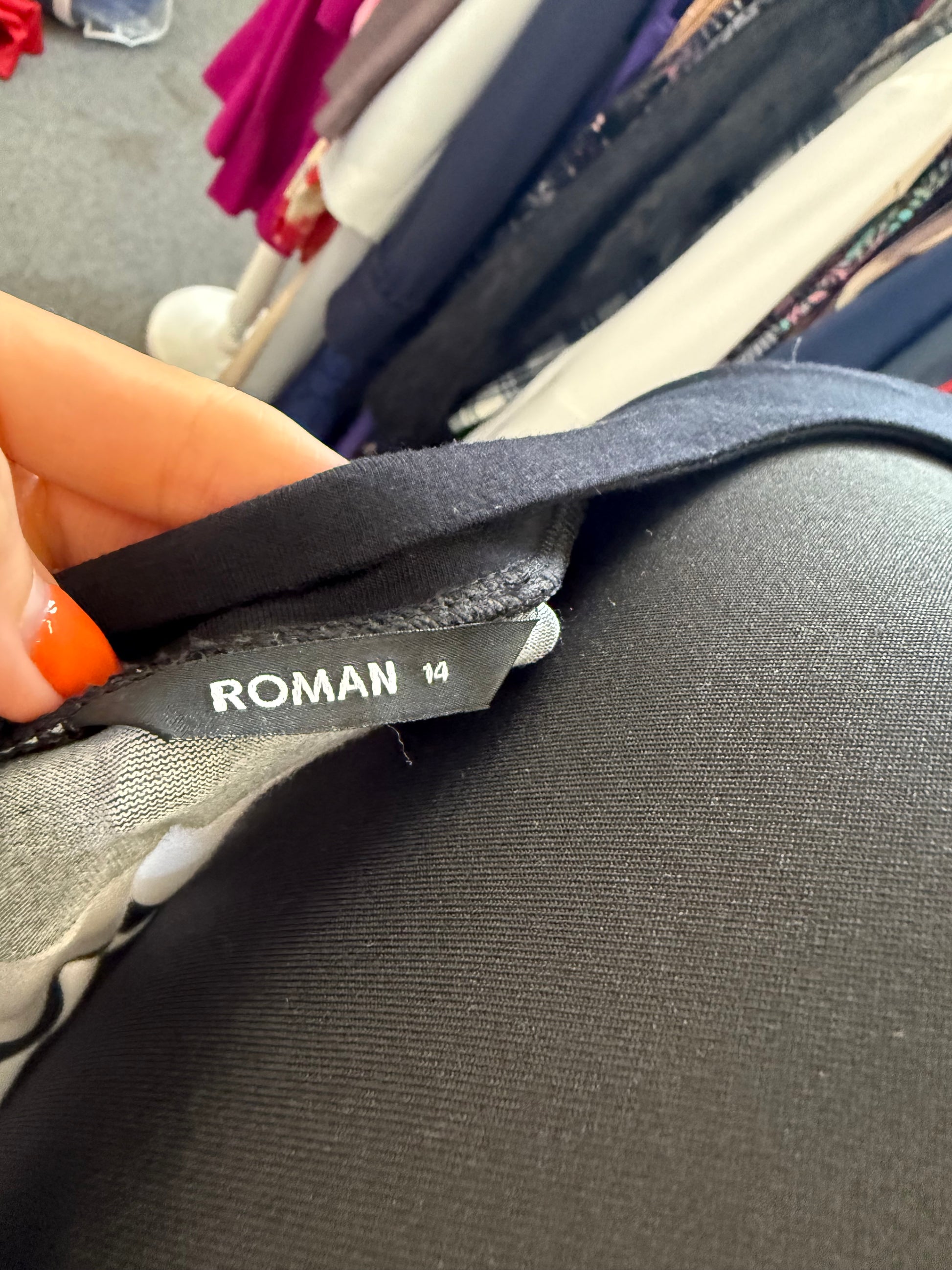 Roman stripe maxi dress