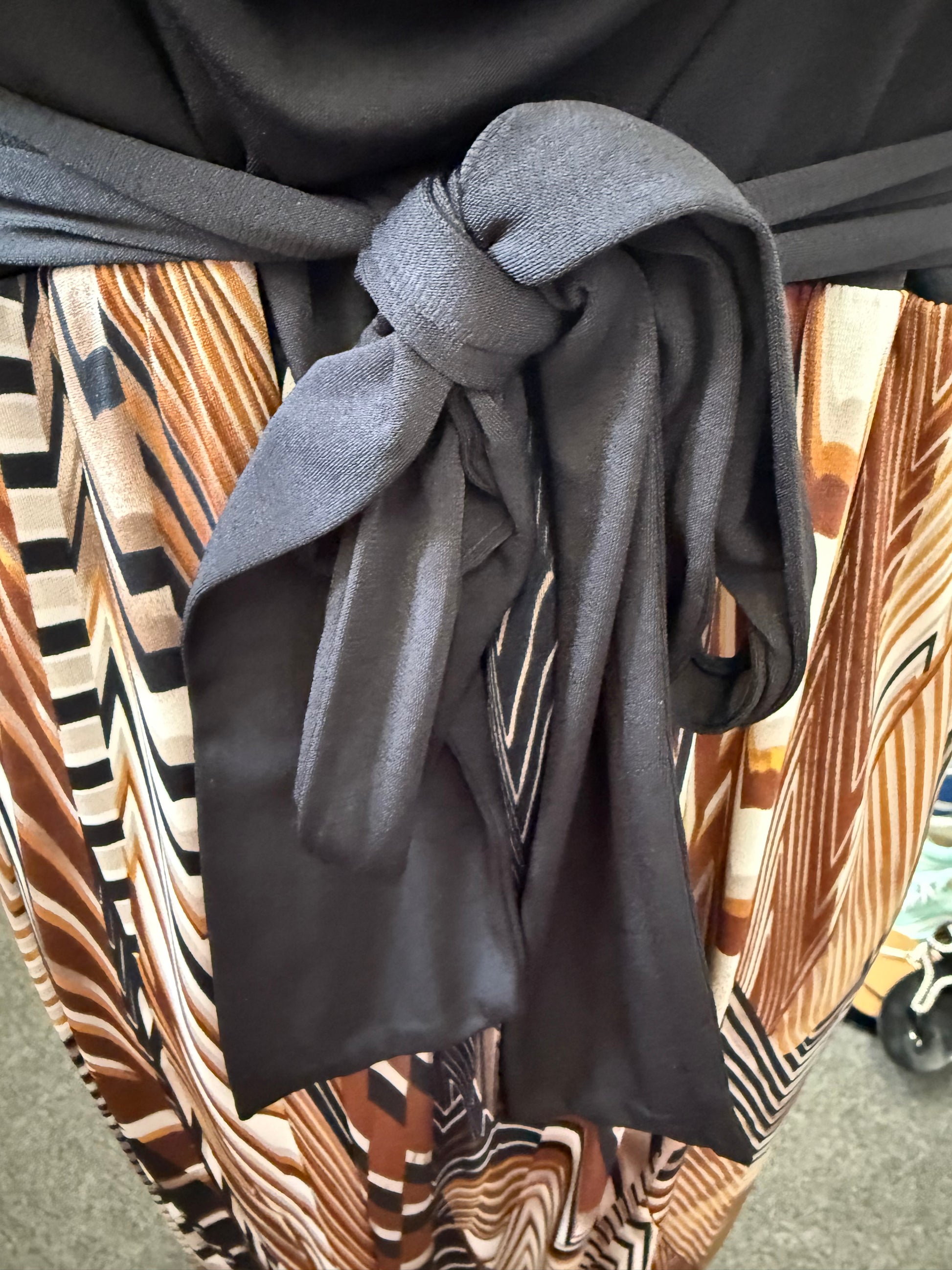 BHS knot bust aztec print belted maxi dress