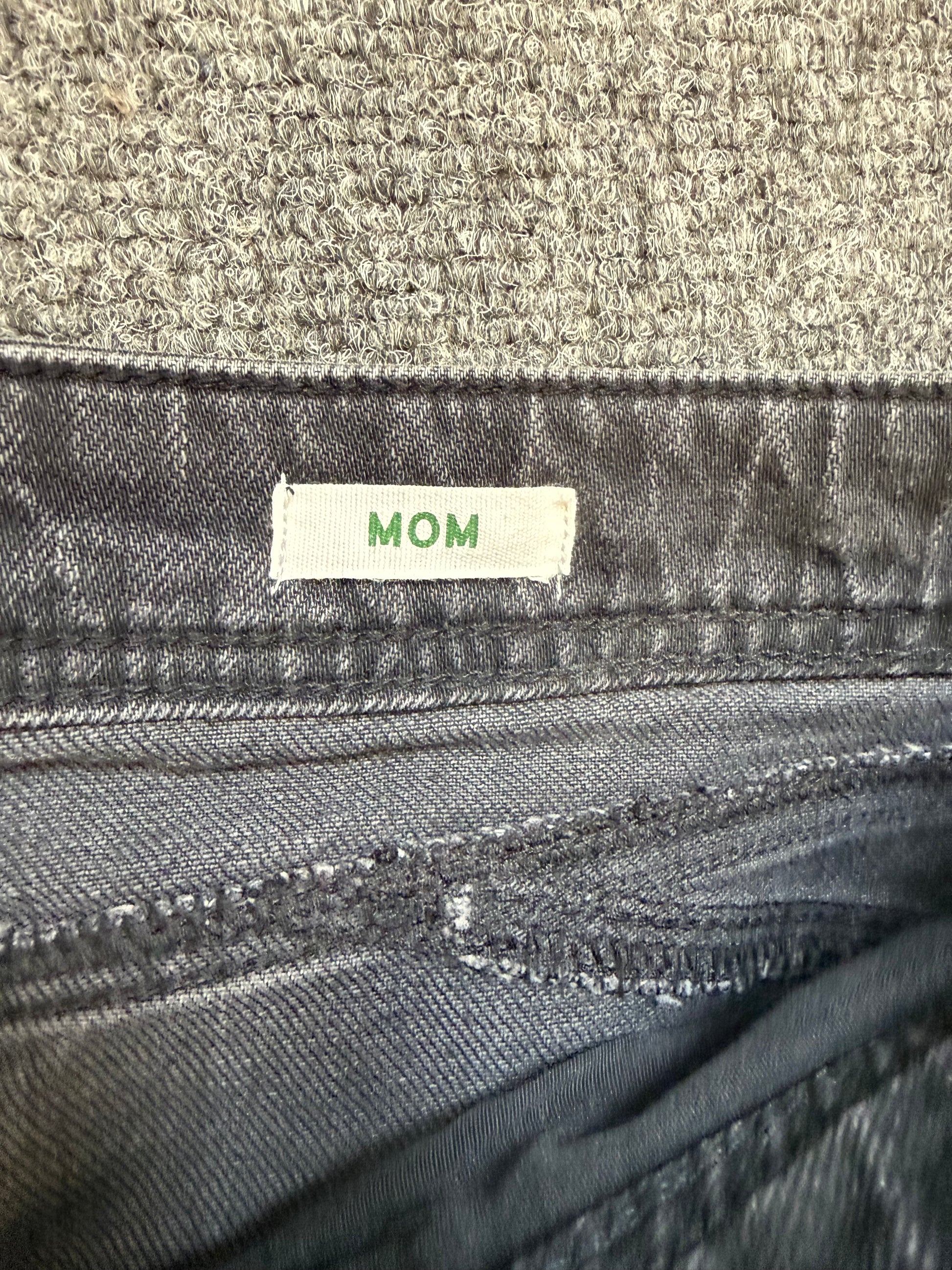 River Island black distressed look mom jeans