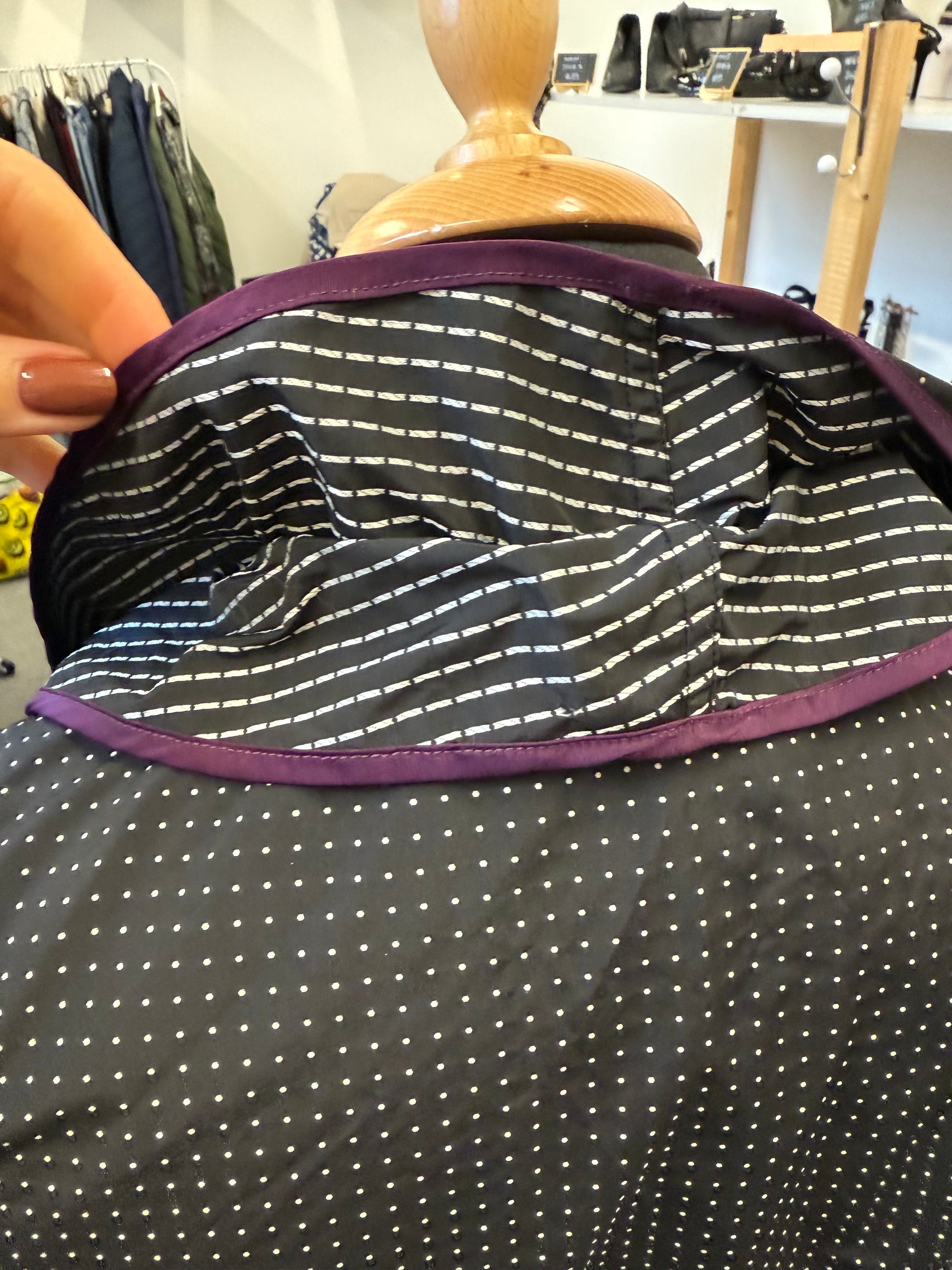 Next polka dot frill blouse