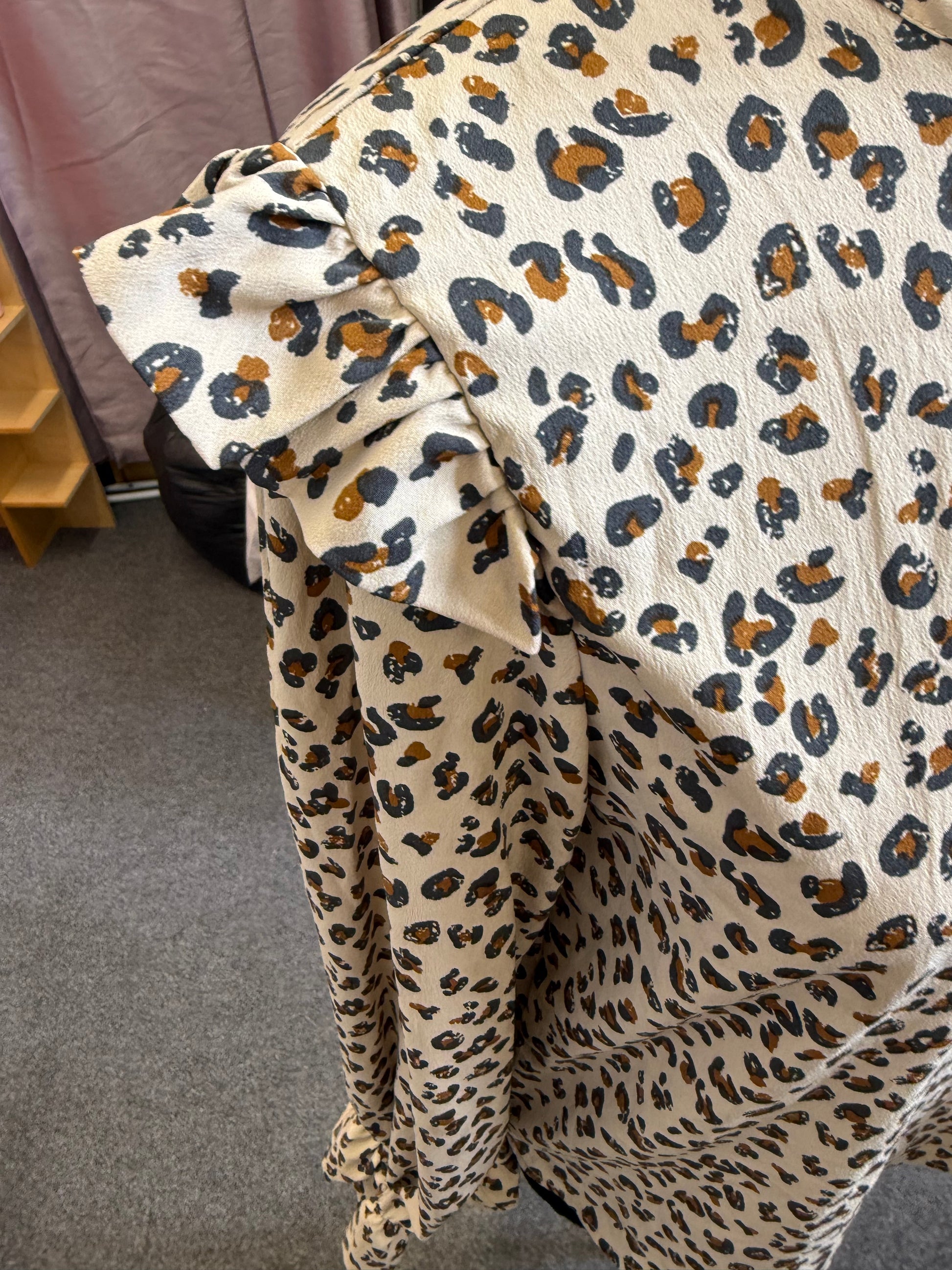 Boohoo animal print blouse