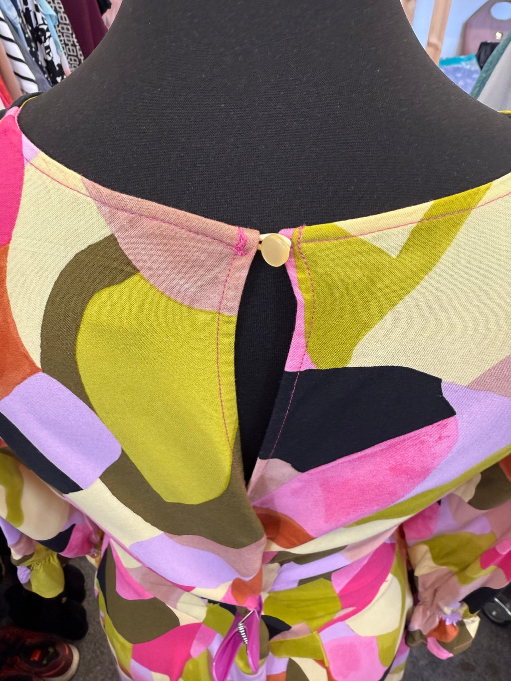 Nobody’s Child multicolour pattern long sleeved midi dress