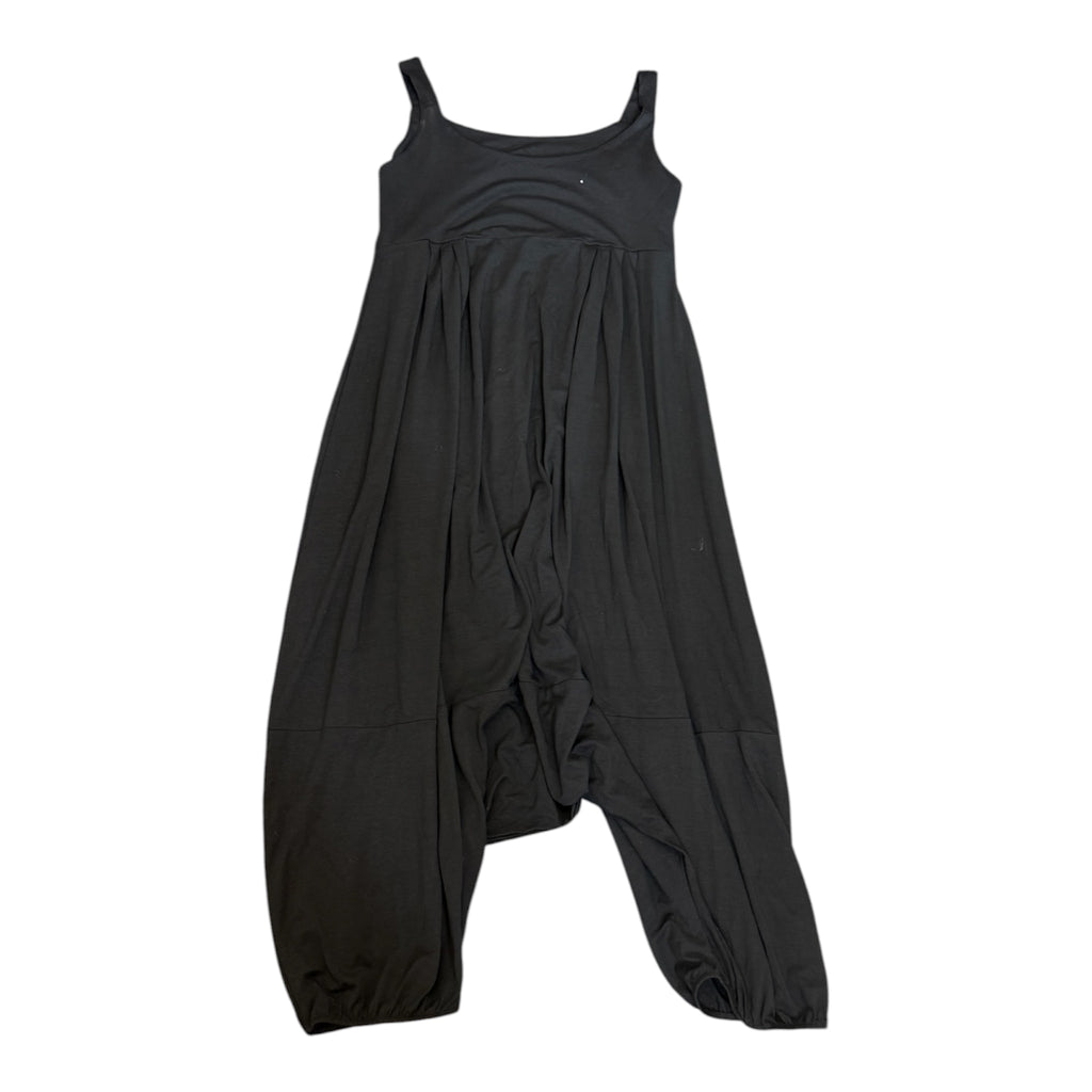 Black baggy cuff bottom jumpsuit