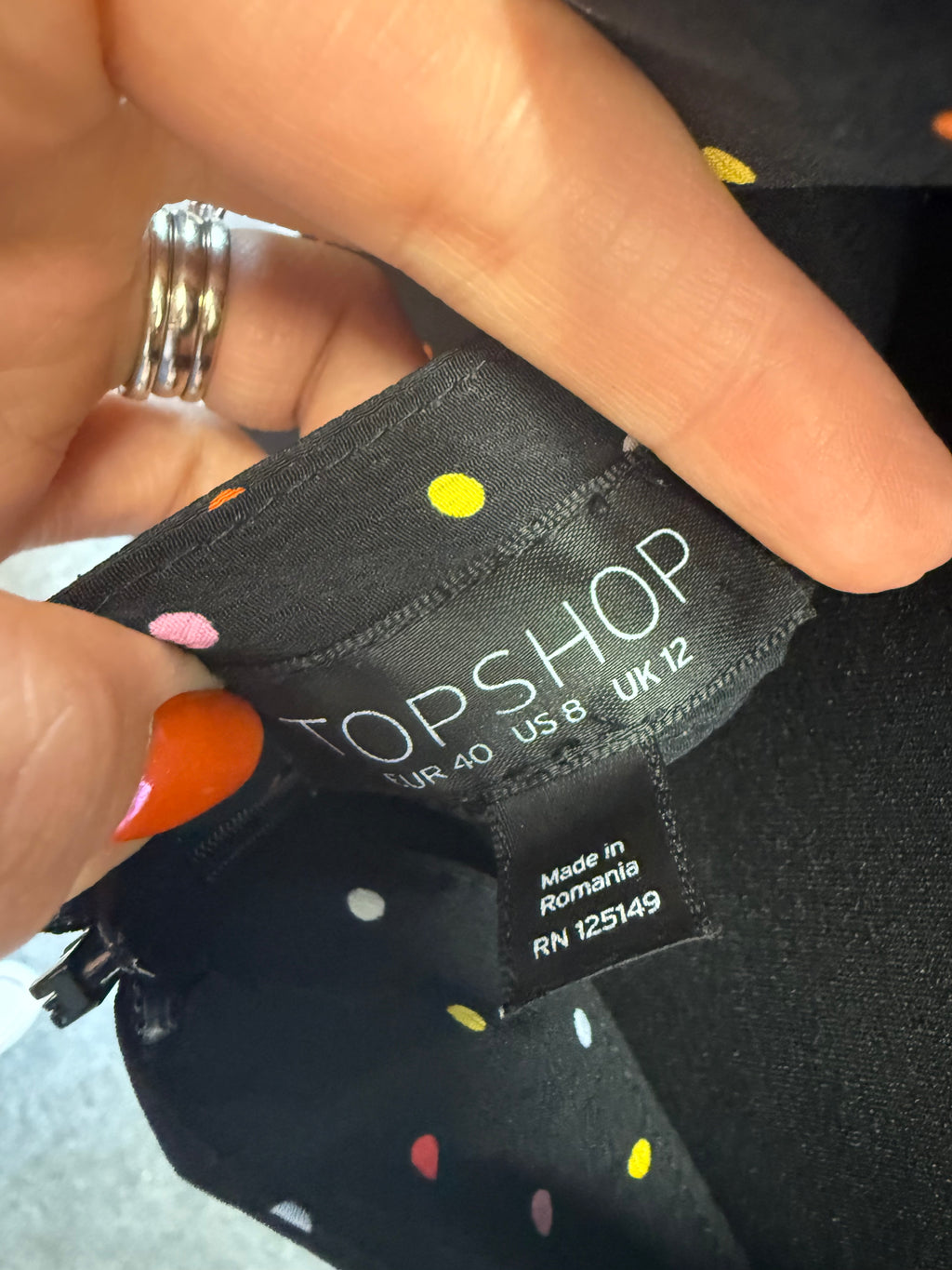 Topshop spot tie back wide leg crop jumpsuit