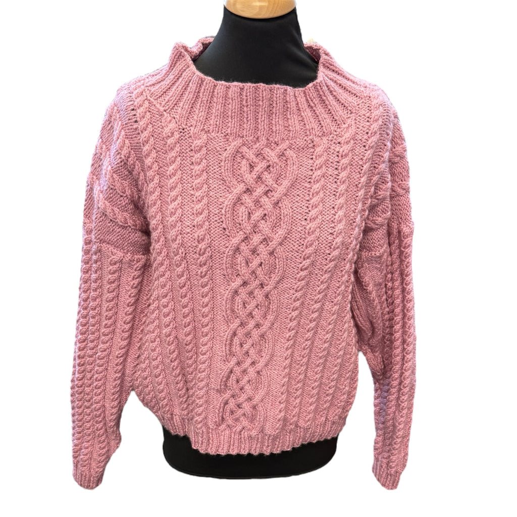 Handmade cable knit jumper