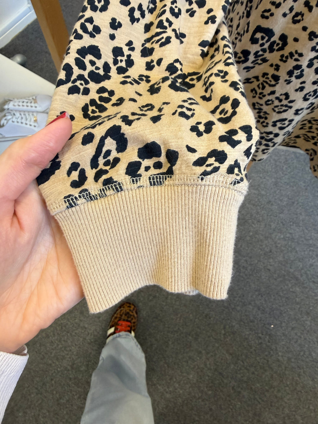M&S animal print long sleeved t-shirt