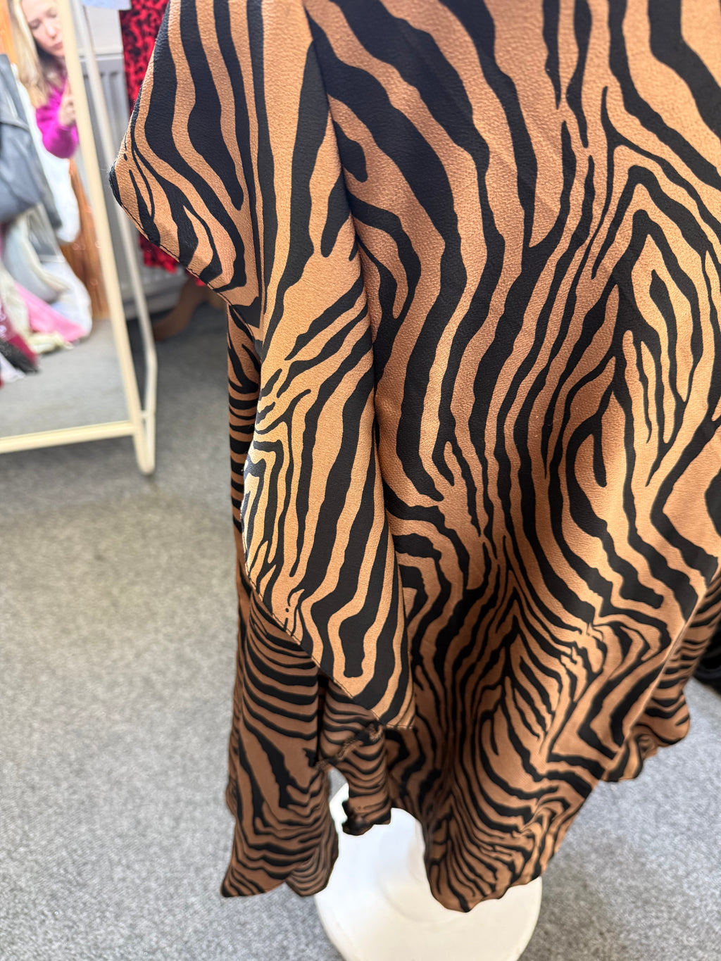 AX Paris animal print bottom tiered dress
