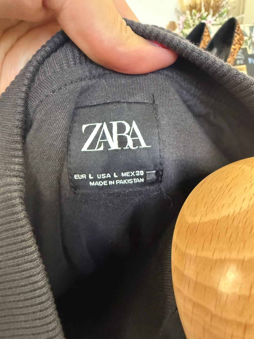 Zara dark grey bomber style jacket