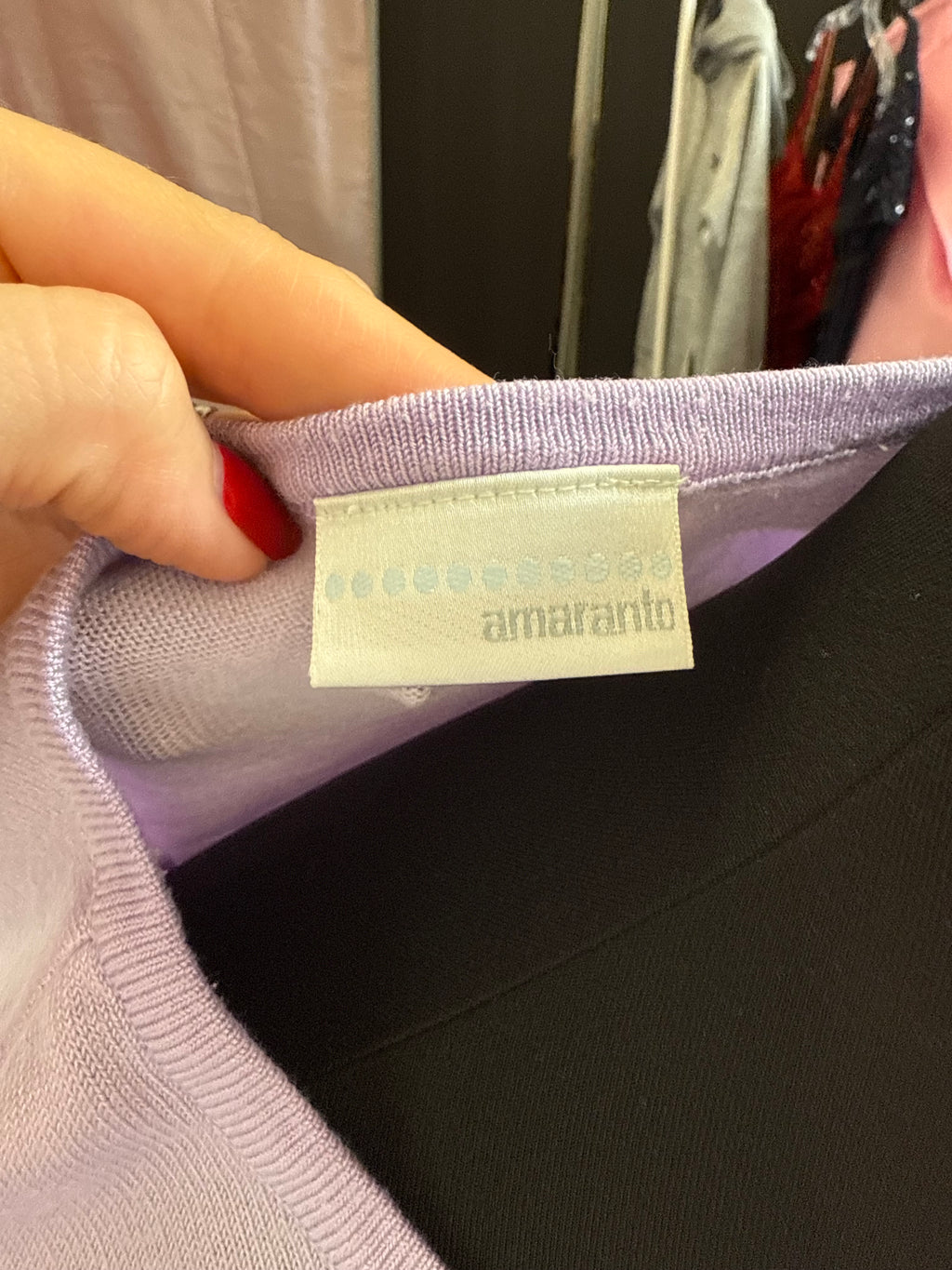 Amaranto lilac knit tank top