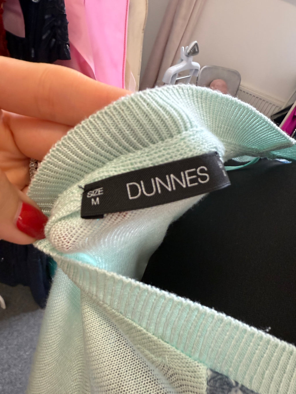 Dunnes floral sheer from knit top