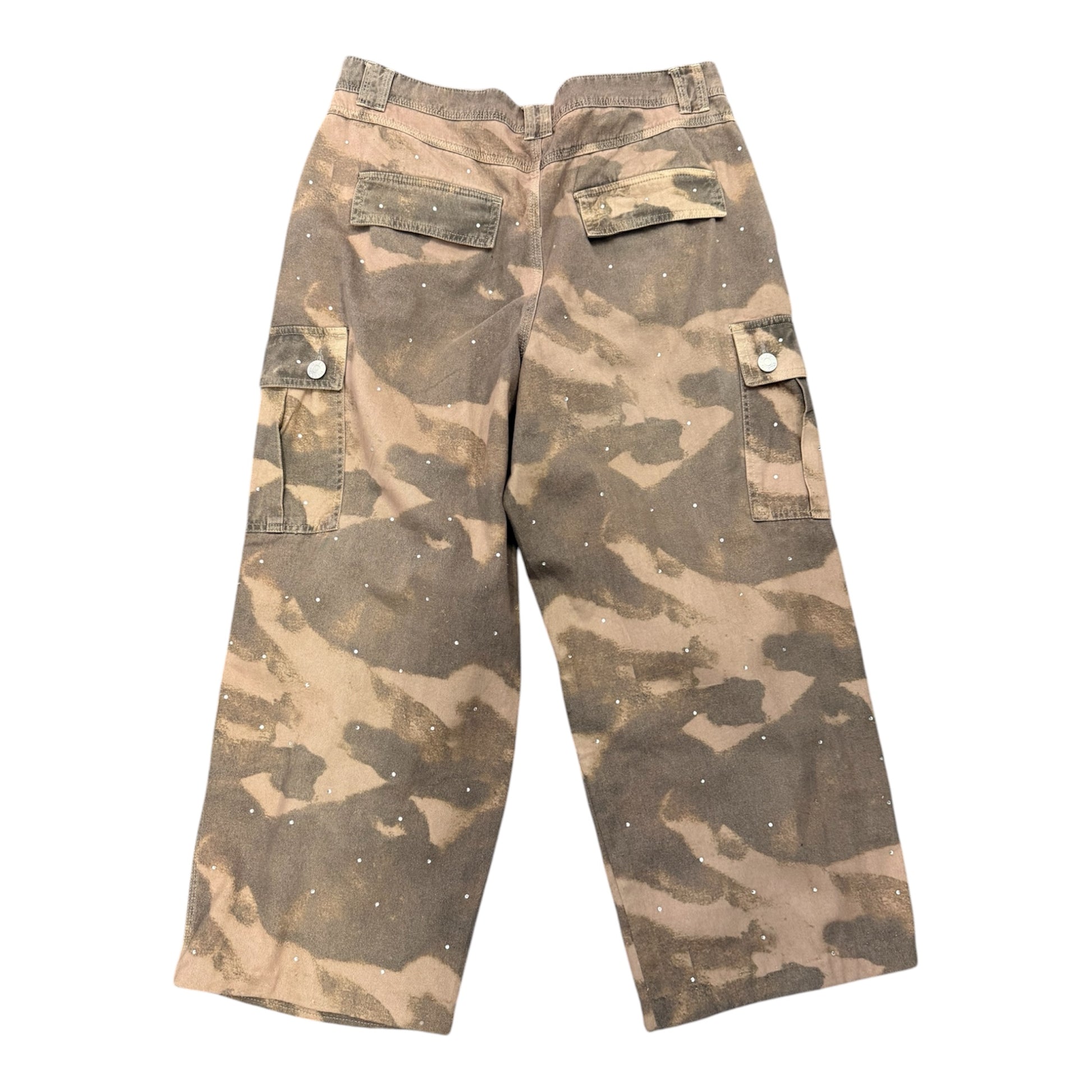 River Island camouflage gem details cargos