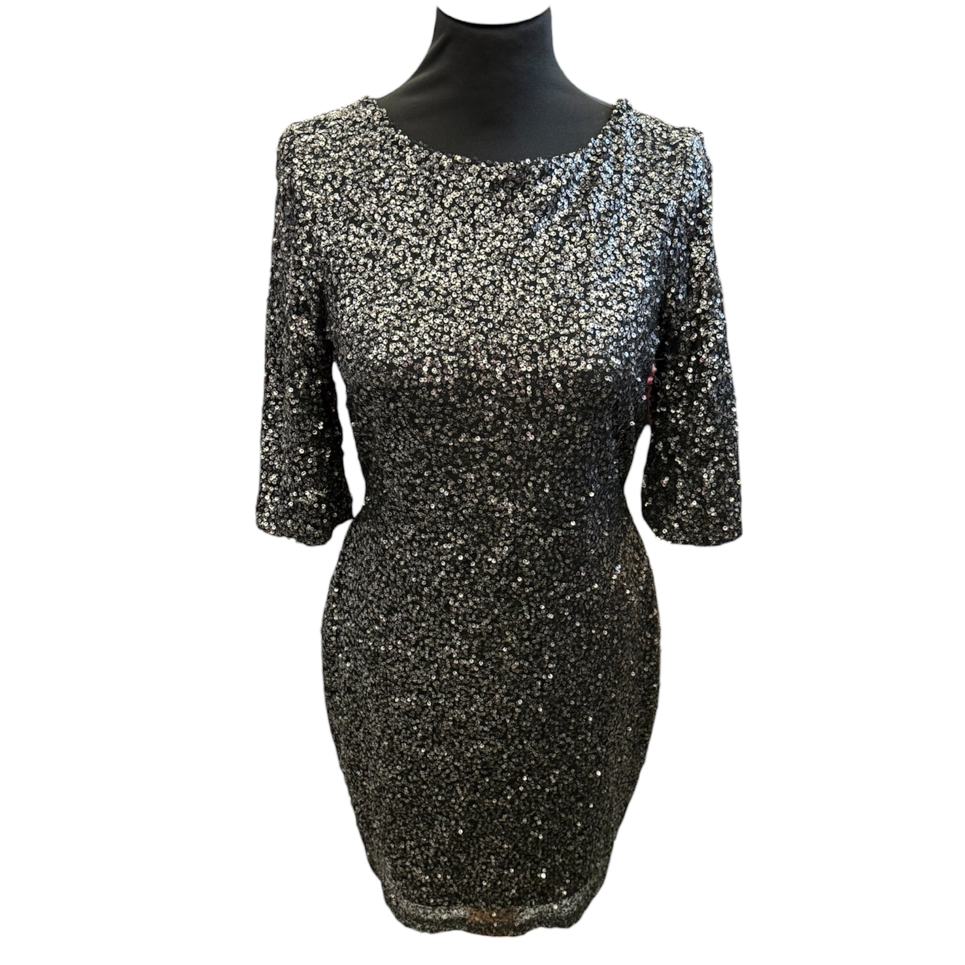 Kelly Brook sequin scoop back mini dress