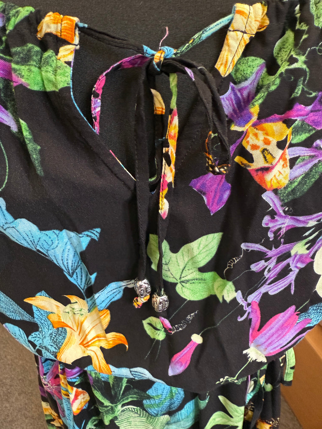 M&S floral strappy maxi dress