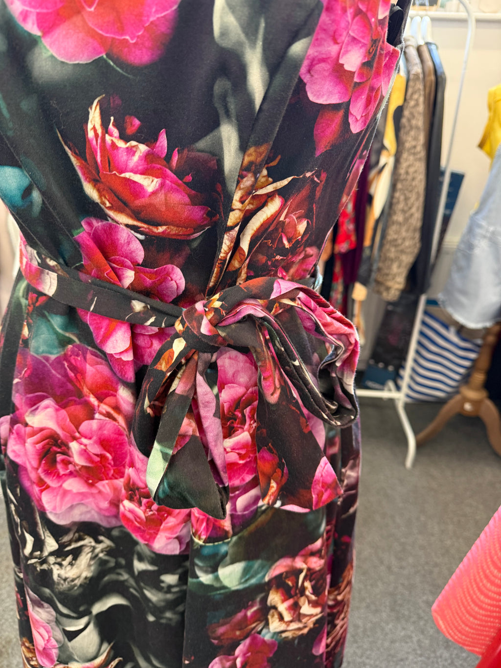 Phase Eight floral belted sleeveless occasion dress