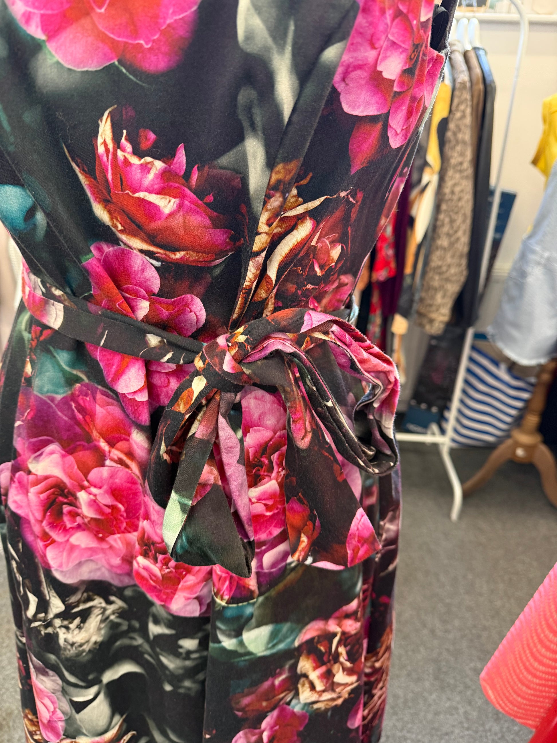 Phase Eight floral belted sleeveless occasion dress