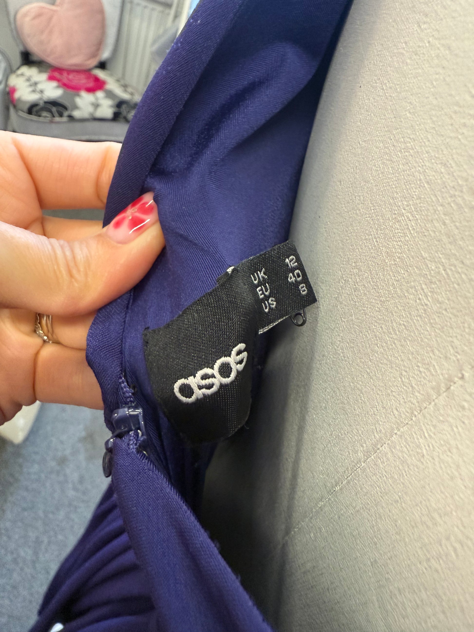 ASOS purple occasion dress