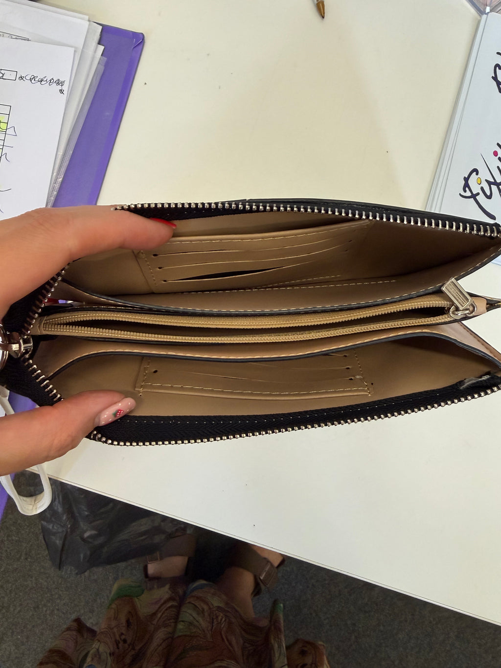 Small white clutch/purse
