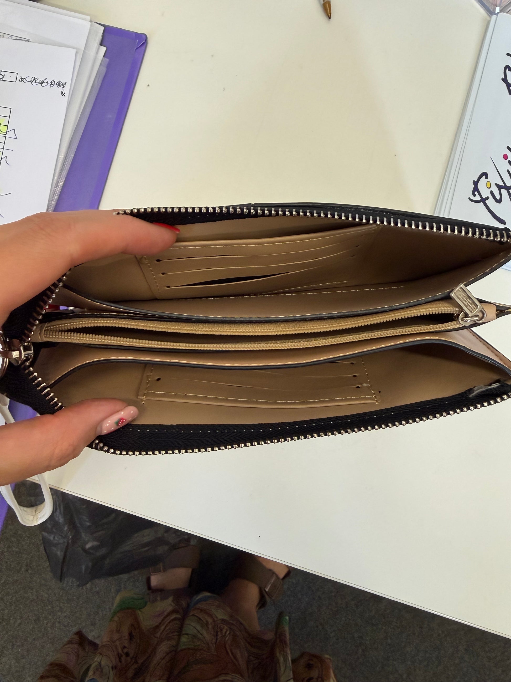 Small white clutch/purse