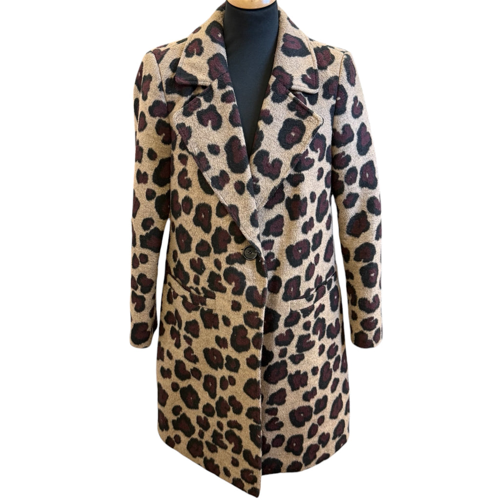 Kaleidoscope animal print coat
