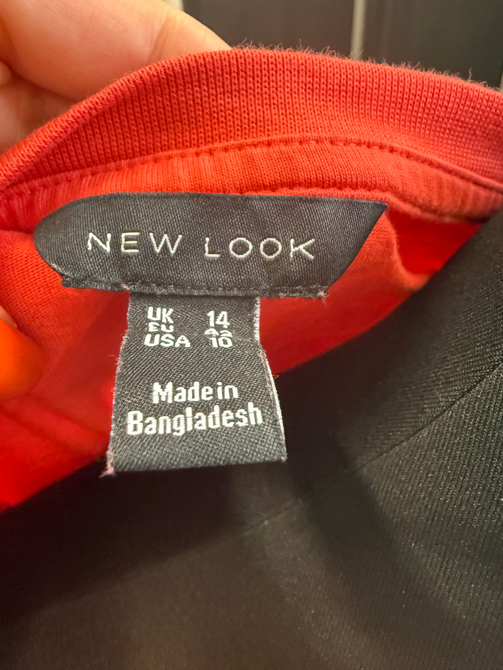 New Look red long line t-shirt