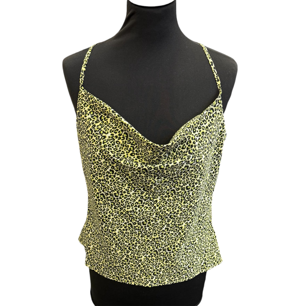 Topshop animal print strappy top