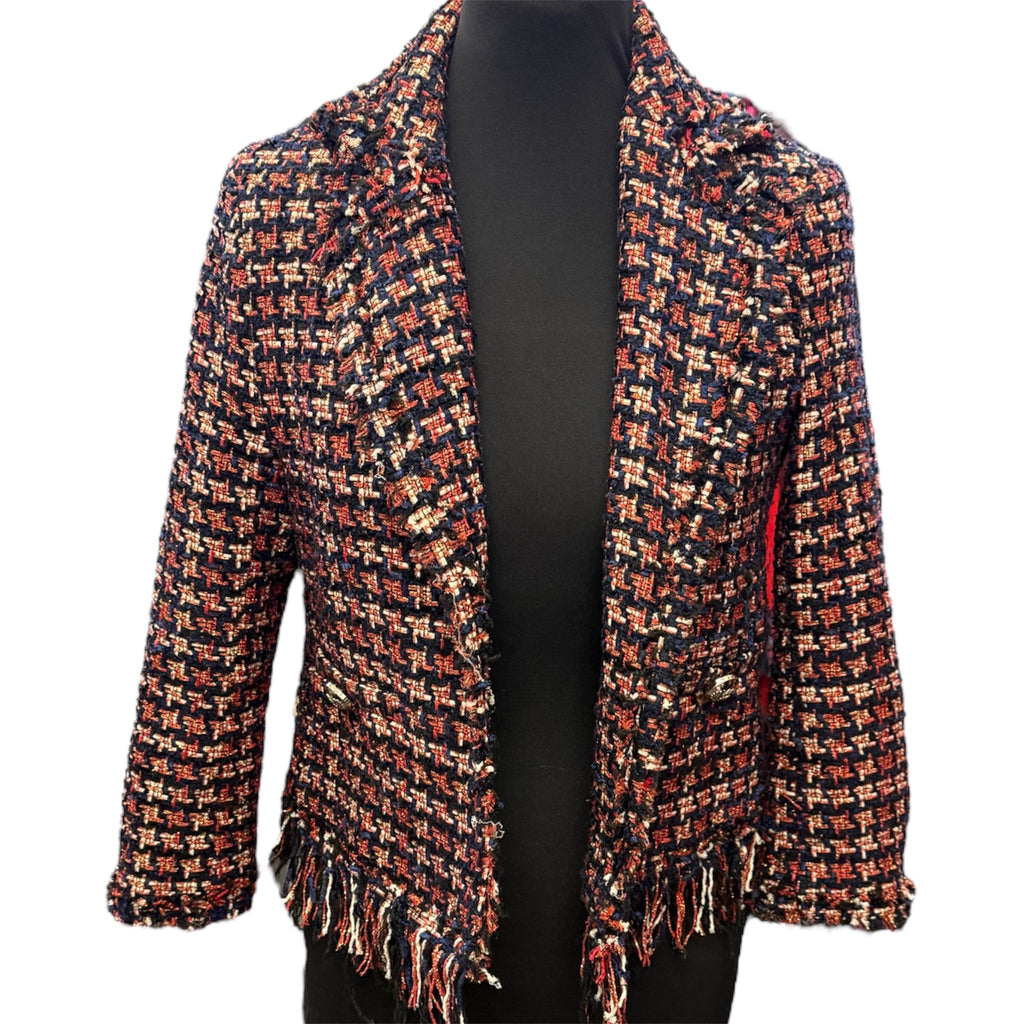 River Island Chanel style gold buttoned jacket