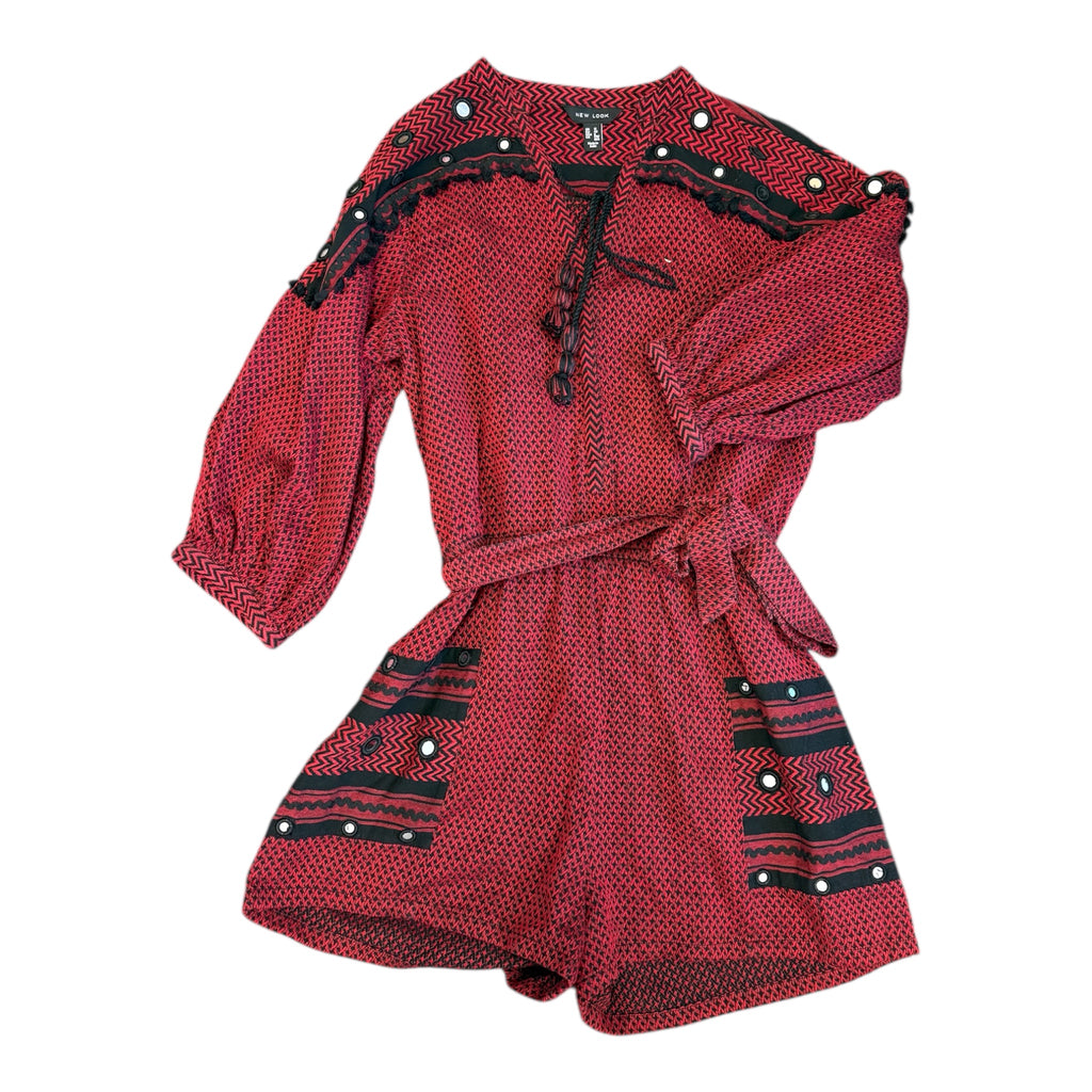 New Look mirrored long sleeve playsuit