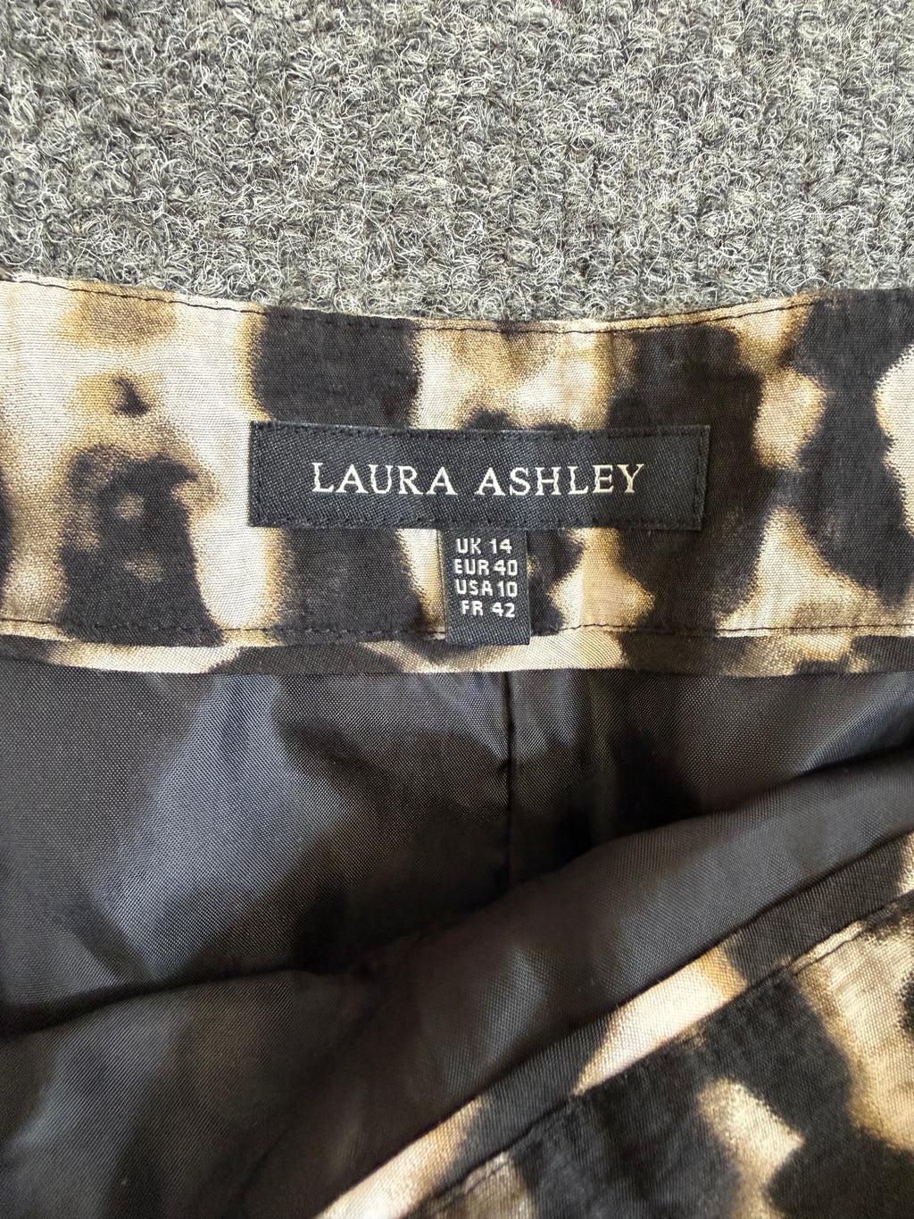 Laura Ashley animal print skirt