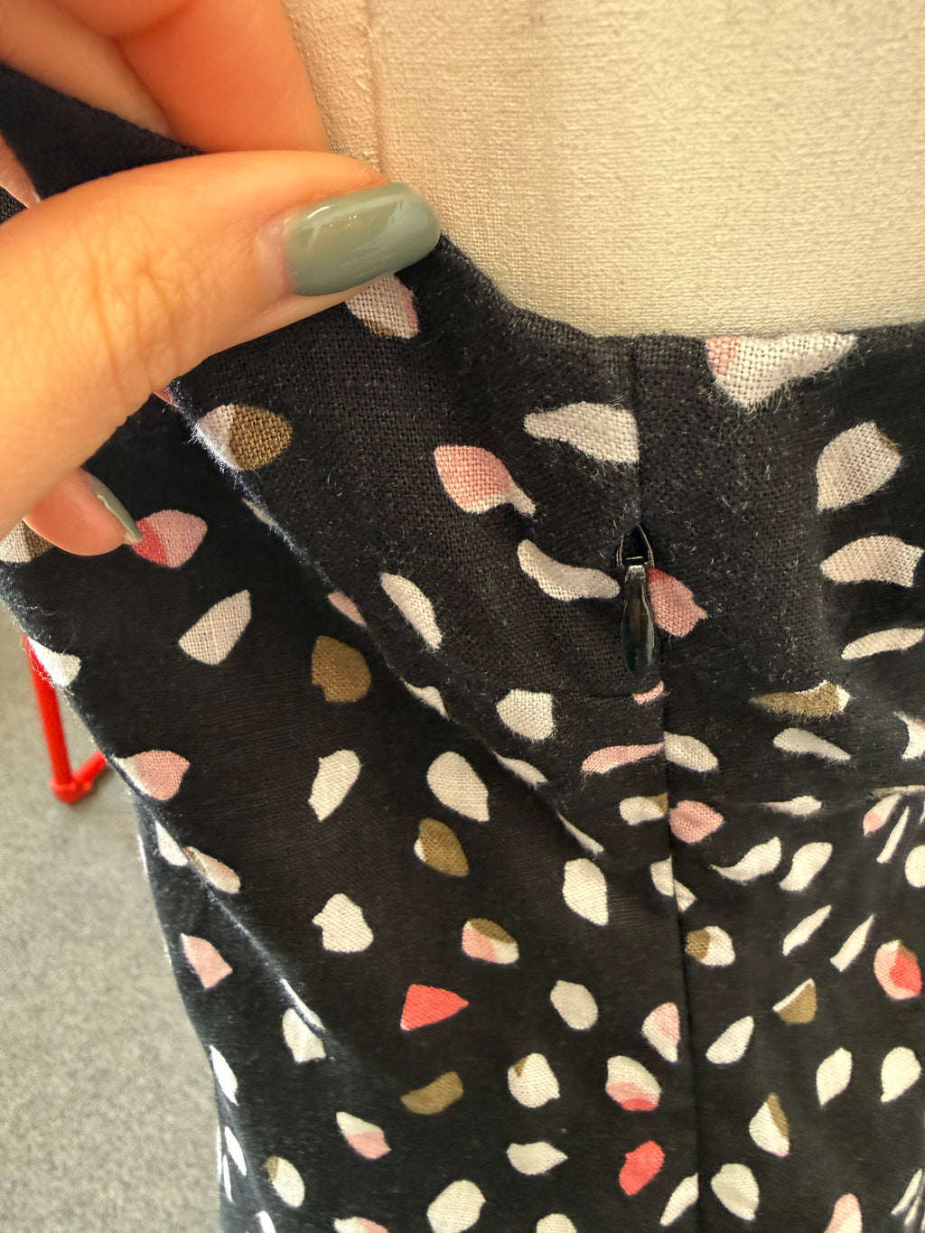 Laura Ashley linen spot dress