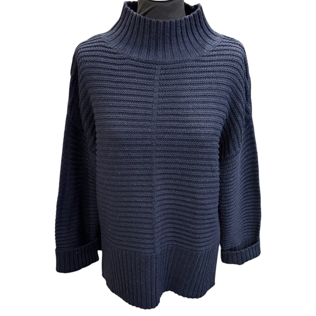 Topshop navy chunky jumper