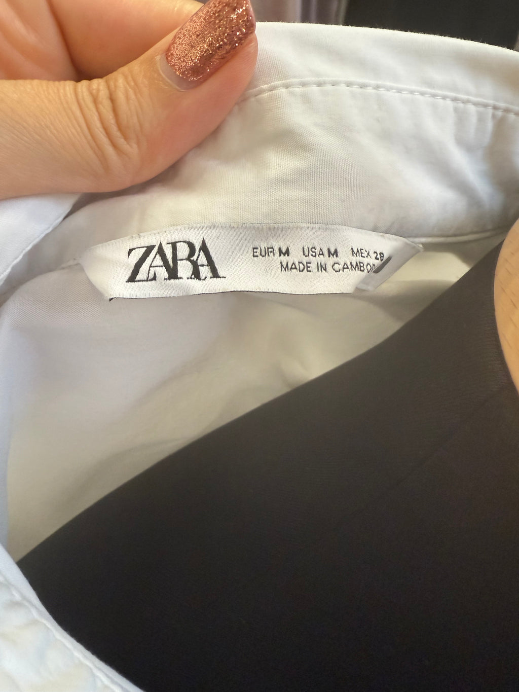 Zara white shirt