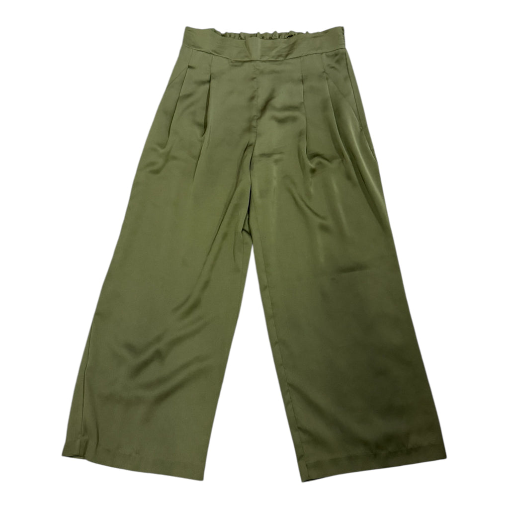 Next khaki high waist wide trousers