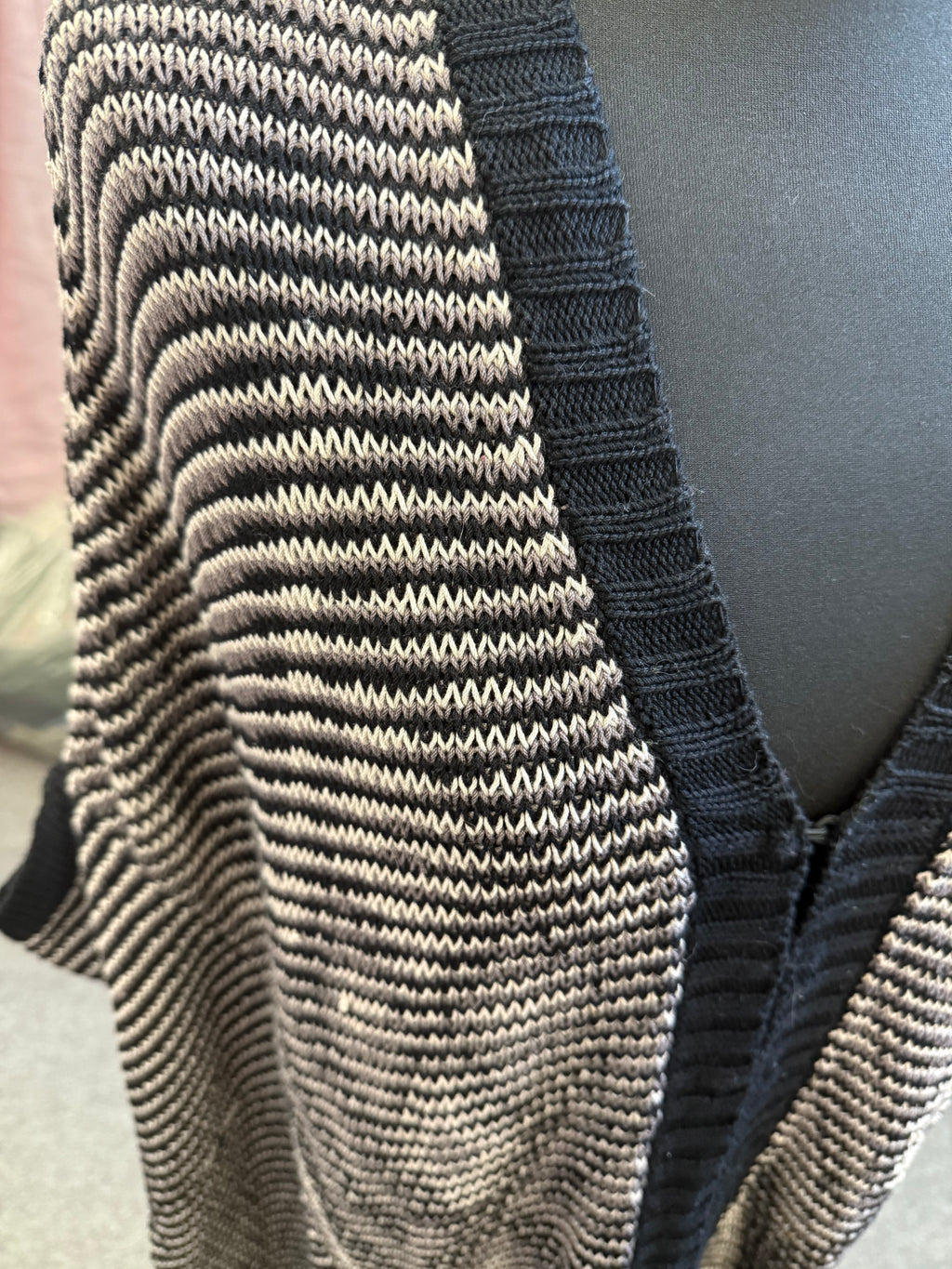 Karen Millen knit oversize sleeveless cardigan