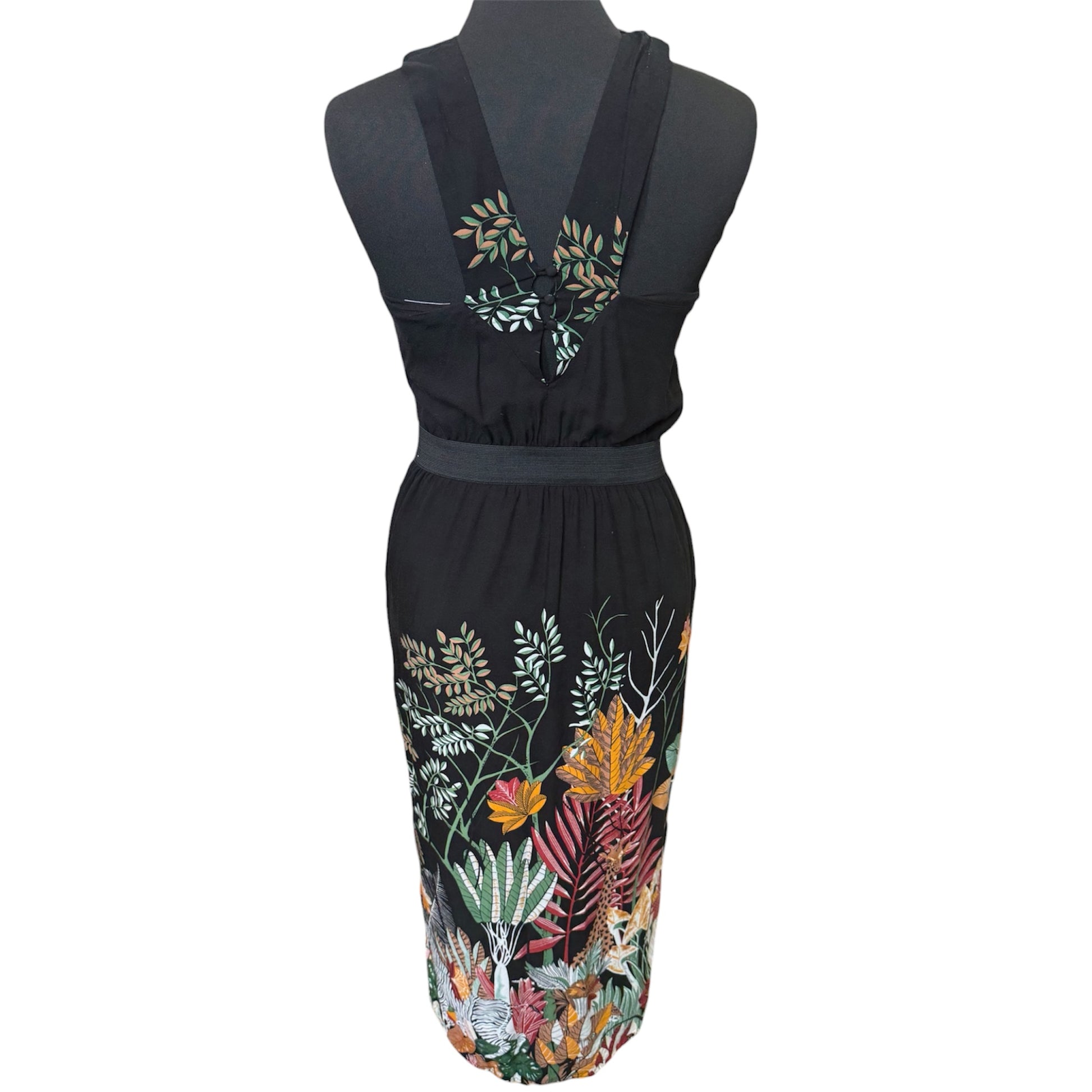 Warehouse cross back midi dress