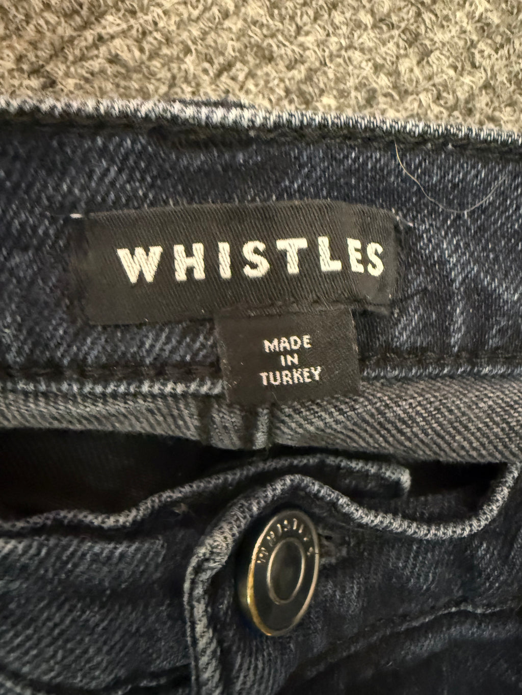 Whistles navy skinny jeans