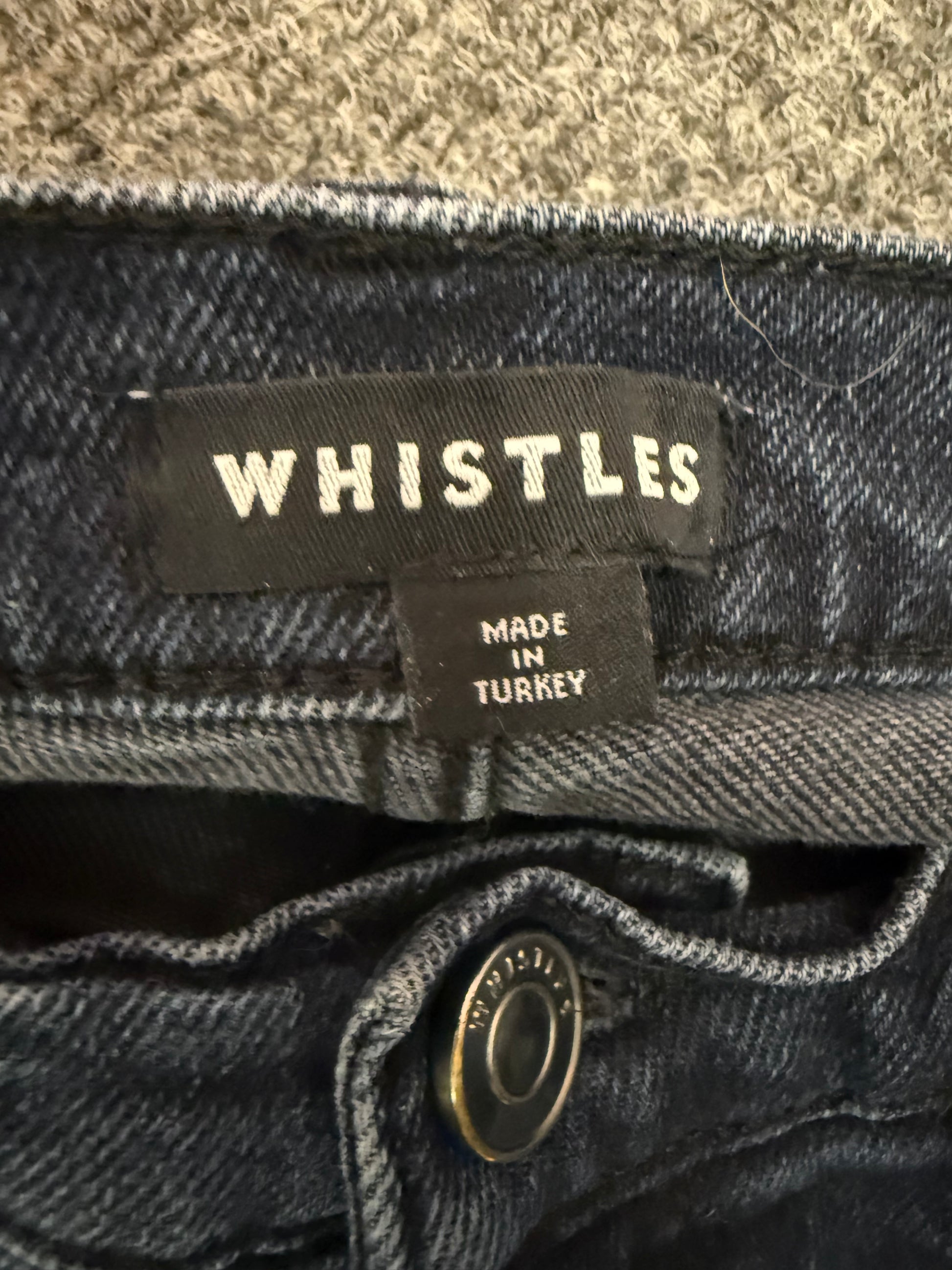 Whistles navy skinny jeans