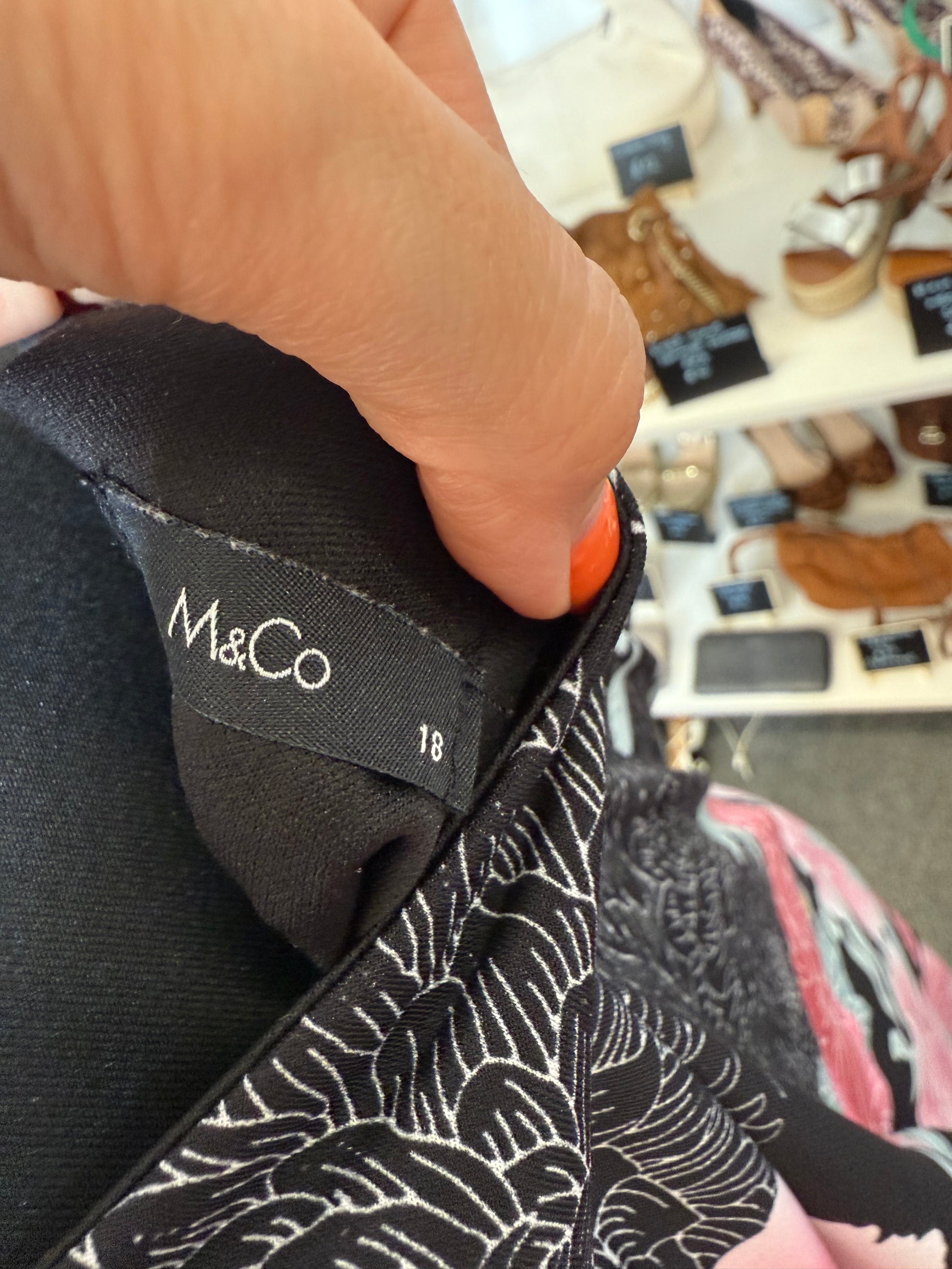 M&Co floral scoop neck dress