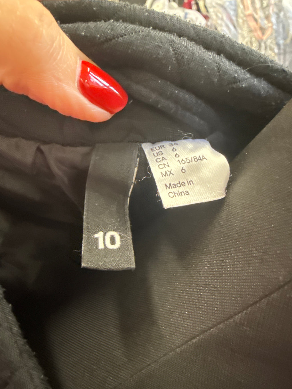H&M collarless jacket