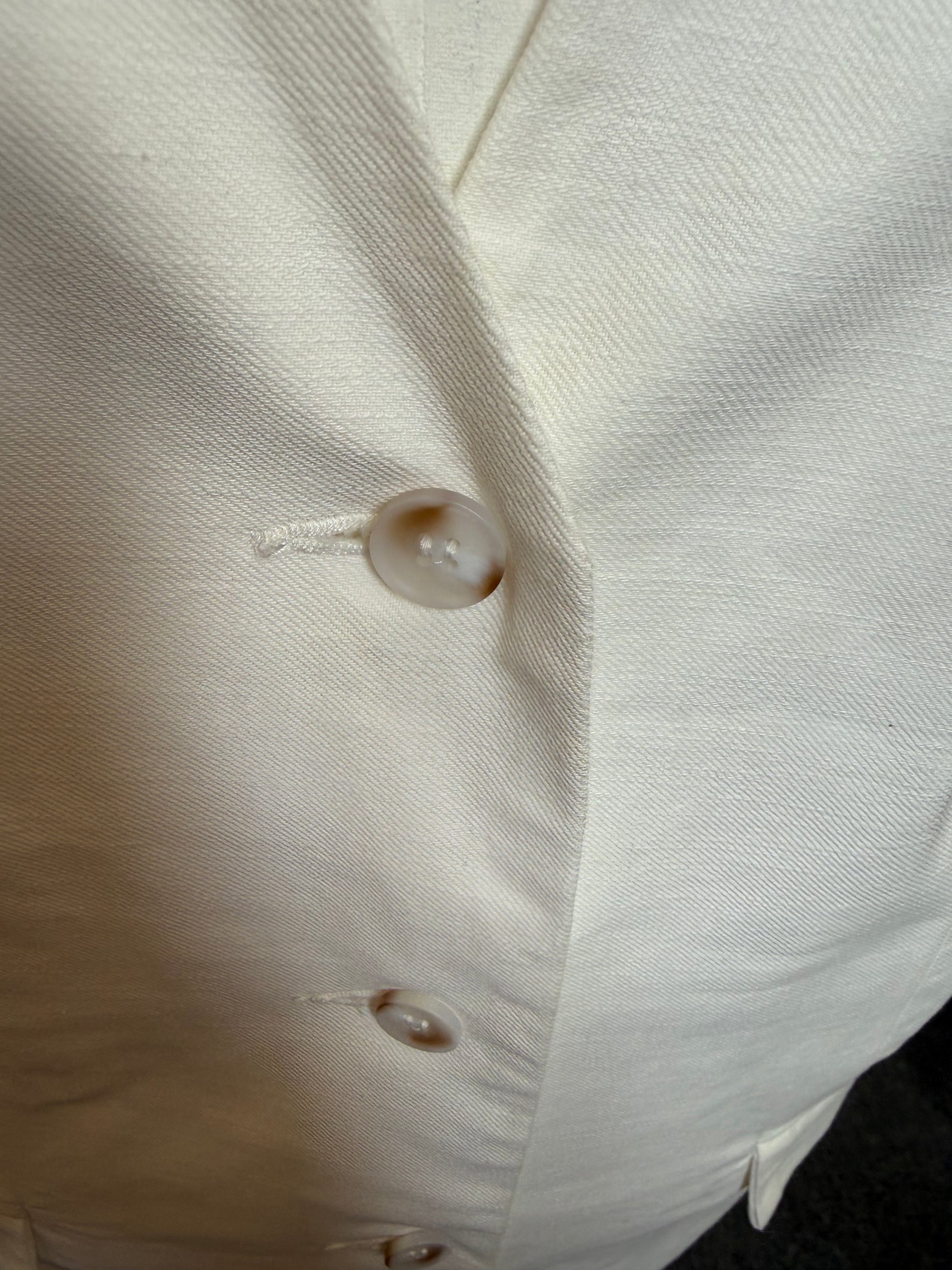 Topshop while oversize buttoned waistcoat